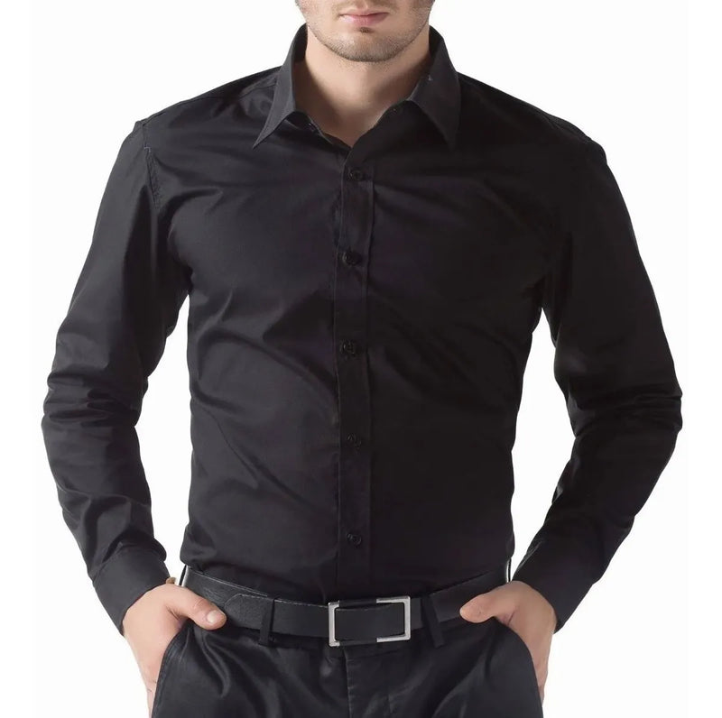 Camisa Slim Manga Larga